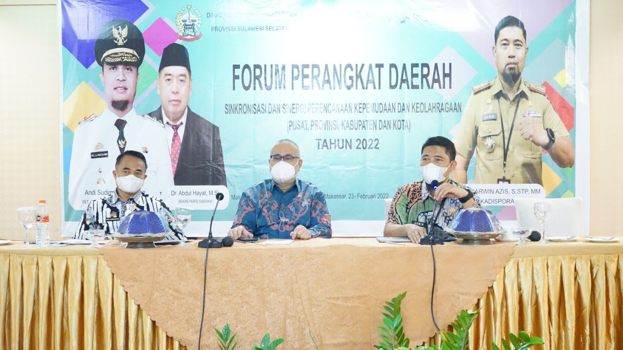 DEPUTI 1 | Hadiri Giat Sinkronisasi dan Sinergi Perangkat Daerah Sulawesi Selatan