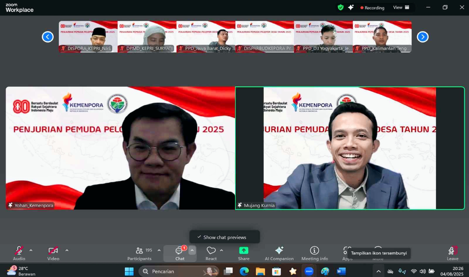Kemenpora Gandeng Kemendes PDTT: Gelar Penjurian Pemuda Pelopor Desa 2025, Bangun Desa, Bangun Indonesia